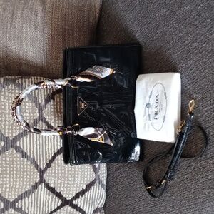 🖤VTG/RARE Prada🖤 - Limited Edition "Impreinte" Art Deco Spazzolato Larg